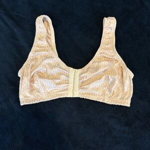 ClearPoint Medical Compression Bra Beige Front Closure Post Surgical Support 36